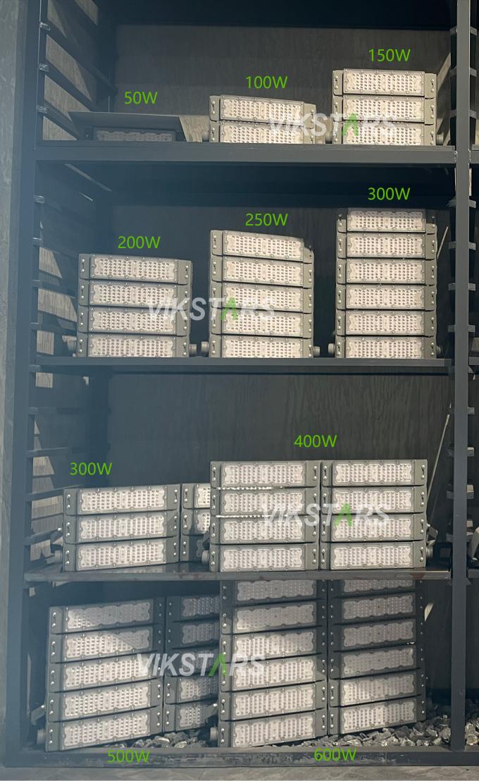 50W 100W 150W 200W 250W 300W Module High Mast Flood Lights Ánh sáng sân bóng đá ngoài trời 6