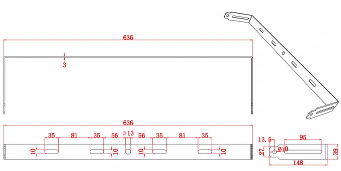 50W 100W 150W 200W 250W 300W Module High Mast Flood Lights Ánh sáng sân bóng đá ngoài trời 10