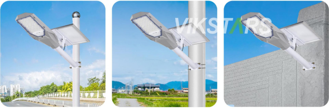 Hai trong một đèn đường năng lượng mặt trời 100w 200w 300w 400w Aluminium thiết kế cổ điển bán nóng đèn năng lượng mặt trời 8