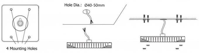 Đèn LED trạm xăng chất lượng cao 135lm/w 100W 150W 200W, hỗ trợ bộ đèn SKD và đèn vòm cho trạm xăng 3