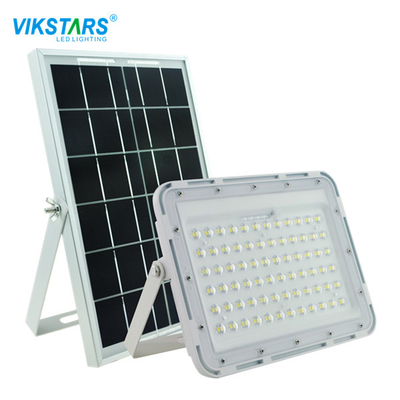 Đèn LED năng lượng mặt trời 60W 200w Đèn chiếu sáng trắng với bảng điều khiển năng lượng mặt trời lớn