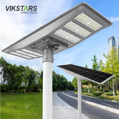 Mua Đèn đường mặt trời hai chiều mới IP66 đèn vườn mặt trời LED 600W 900W Tất cả trong một đèn cảnh quan mặt trời sản xuất trực tuyến