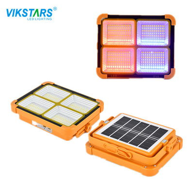Đèn di động có thể sạc bằng năng lượng mặt trời 200W với IP66 để chiếu sáng du lịch ngoài trời