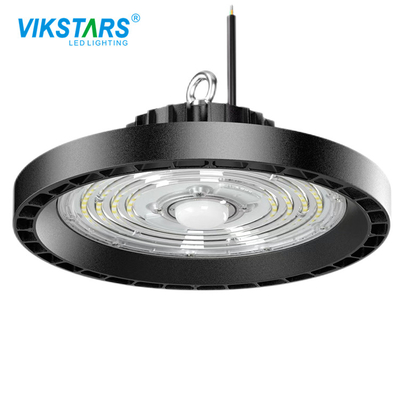 Cảm biến chuyển động đèn bay cao UFO 75w với vỏ nhôm màu đen IP65