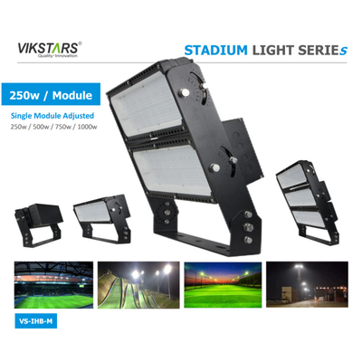 6500K điều chỉnh mô-đun thể thao sân LED đèn lũ 250w 500w 750w