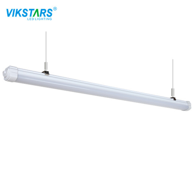 Màu xám 72W Tri Proof LED Light Batten Chống thấm nước Góc tia 180deg